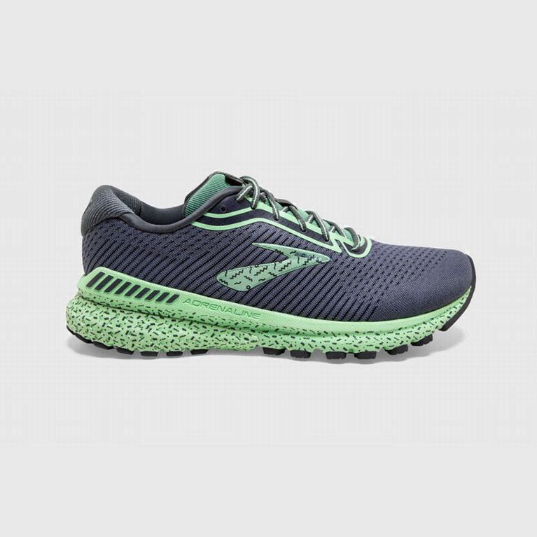 Tenis Brooks Adrenaline Gts 20 - Zapatillas Para Correr En Asfalto Mujer - Verde / Negras (OYDT-7986